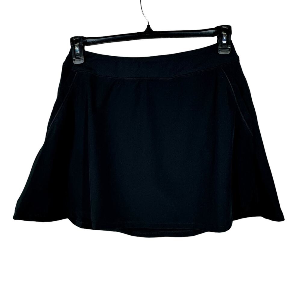 Under Armour Medium Fitted Flare Skort HeatGear Stretch Pockets Briefs Black
